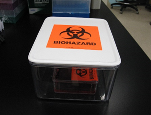 Biohazard container